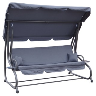 Garden swing Adjustable Seat Textylina 2 x 1 Grey