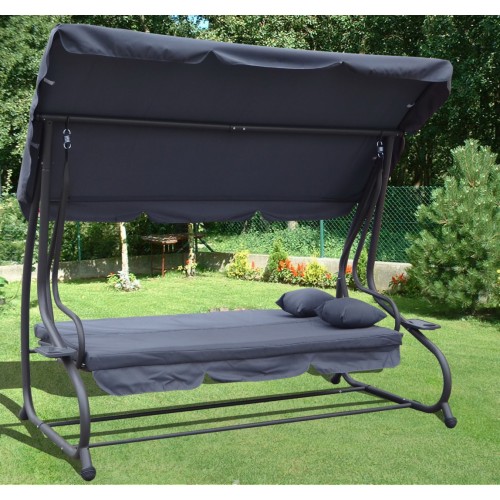 Garden swing Adjustable Seat Textylina 2 x 1 Grey