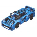 Vehicles Building Blocks Set 638pcs Blue