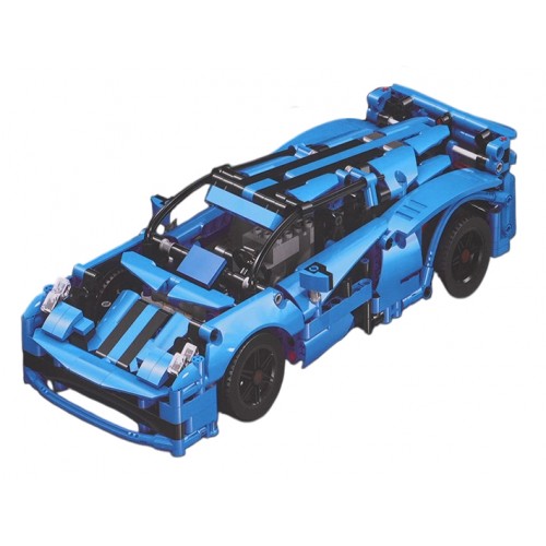 Vehicles Building Blocks Set 638pcs Blue