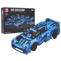 Vehicles Building Blocks Set 638pcs Blue