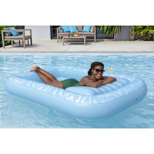 Inflatable Swimming Mattress Sun Kiss BESTWAY with Backrest