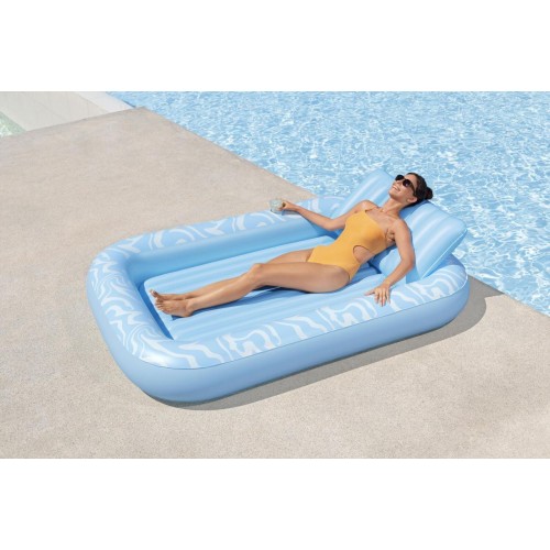 Inflatable Swimming Mattress Sun Kiss BESTWAY with Backrest