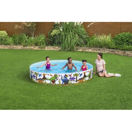 Dinosaurs Expansion Pool for Children 3+ BESTWAY 244x46cm Vinyl + PVC