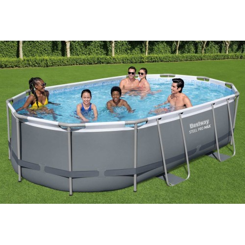 Frame Pool 16 x 10 FT / 488 x 305 x 107 cm Power Steel BESTWAY