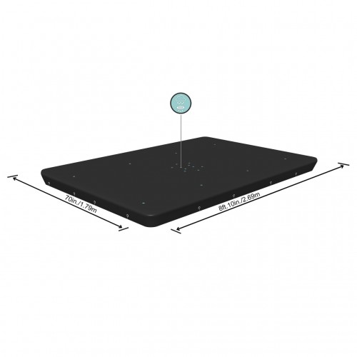 PowerSteel Pool Cover 269x179 cm BESTWAY