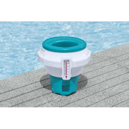 BESTWAY Pool Water Chemical Dispenser Float with Thermometer