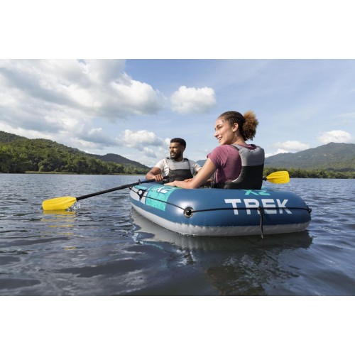 TREK X2 inflatable boat, 232 cm x 118 cm + BESTWAY accessories