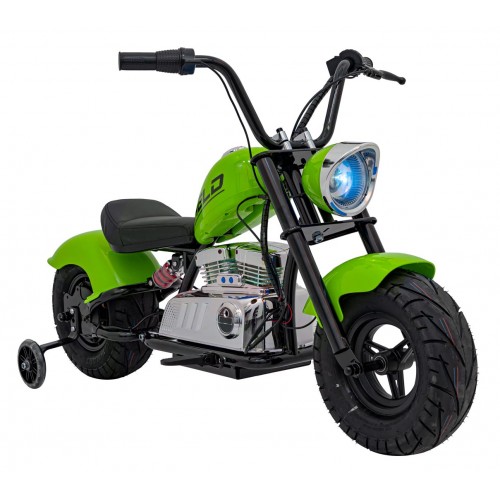 Motorcycle Chopper Warrior vehicle Green