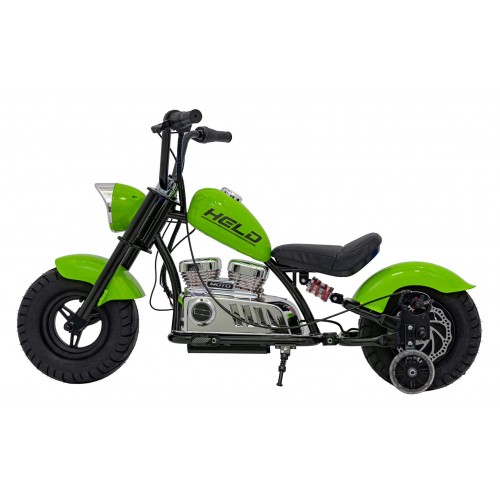 Motorcycle Chopper Warrior vehicle Green