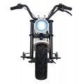 Motorcycle Chopper Warrior vehicle White