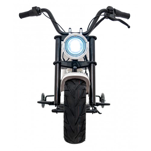 Motorcycle Chopper Warrior vehicle White