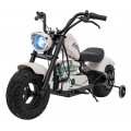 Motorcycle Chopper Warrior vehicle White