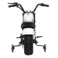 Motorcycle Chopper Warrior vehicle White