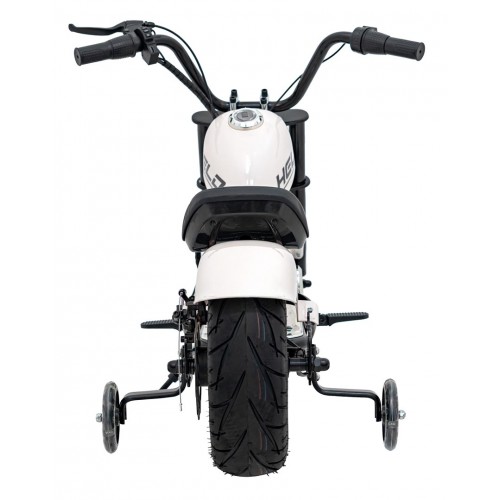 Motorcycle Chopper Warrior vehicle White