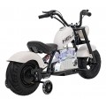 Motorcycle Chopper Warrior vehicle White