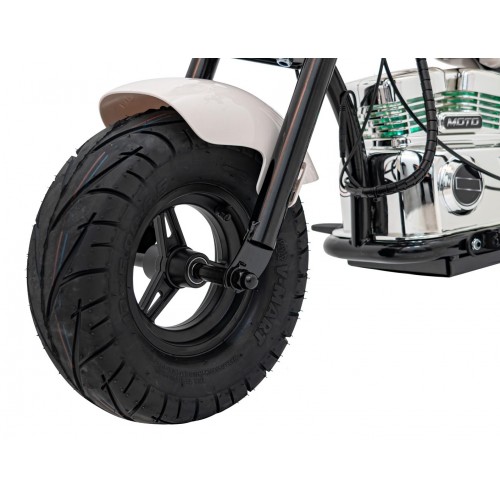 Motorcycle Chopper Warrior vehicle White