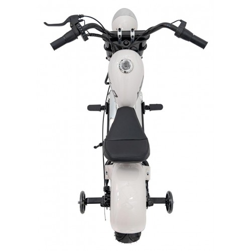 Motorcycle Chopper Warrior vehicle White