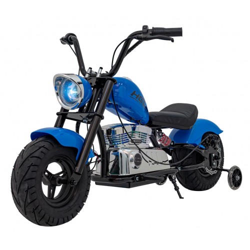 Motorcycle Chopper Warrior vehicle Blue