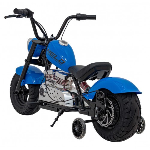 Motorcycle Chopper Warrior vehicle Blue