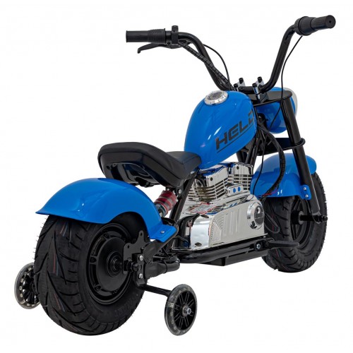 Motorcycle Chopper Warrior vehicle Blue