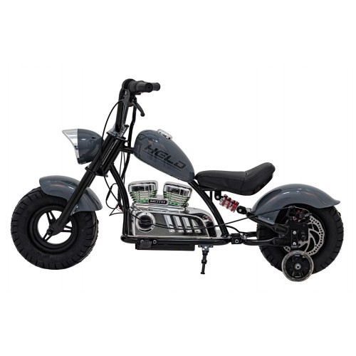 Motorcycle Chopper Warrior vehicle Grey