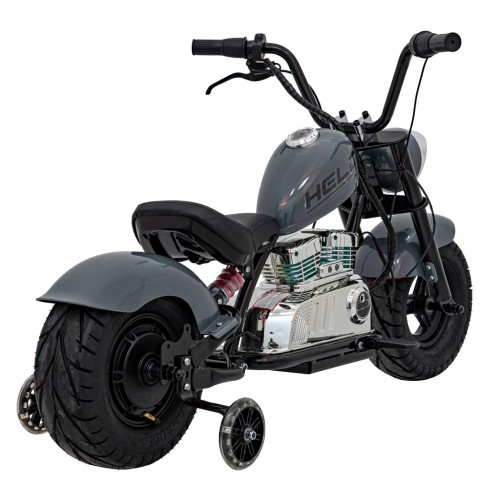 Motorcycle Chopper Warrior vehicle Grey