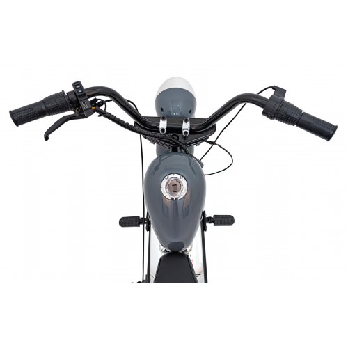 Motorcycle Chopper Warrior vehicle Grey