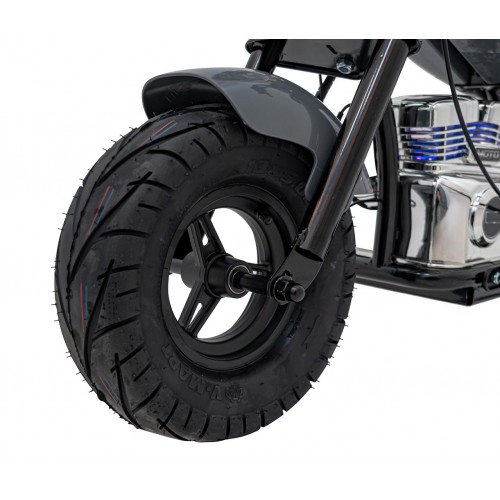 Motorcycle Chopper Warrior vehicle Grey