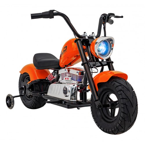 Motorcycle Chopper Warrior vehicle Orange