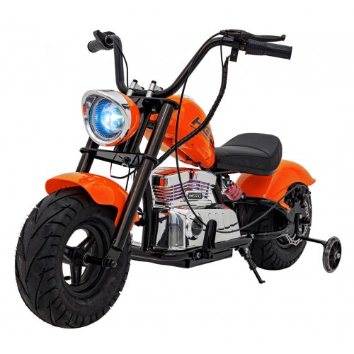 Motorcycle Chopper Warrior vehicle Orange