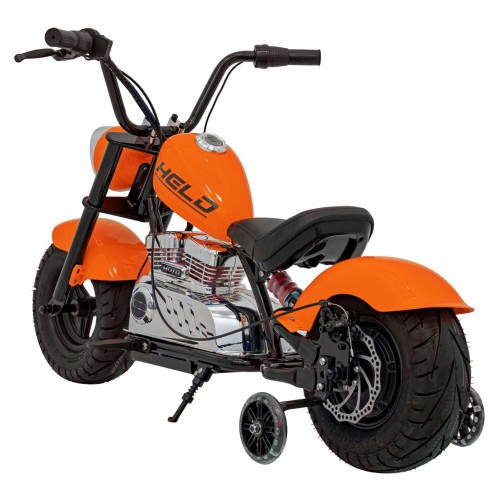 Motorcycle Chopper Warrior vehicle Orange