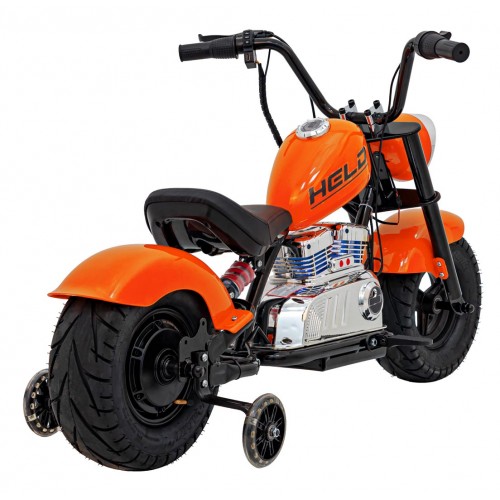 Motorcycle Chopper Warrior vehicle Orange