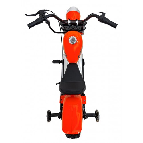 Motorcycle Chopper Warrior vehicle Orange