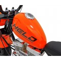 Motorcycle Chopper Warrior vehicle Orange