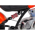 Motorcycle Chopper Warrior vehicle Orange