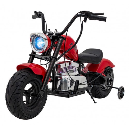 Motorcycle Chopper Warrior vehicle Red