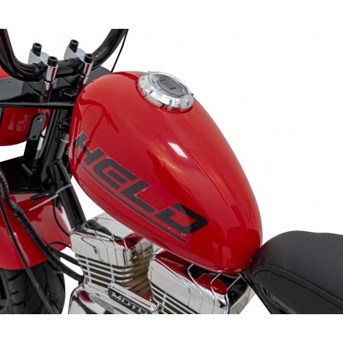 Motorcycle Chopper Warrior vehicle Red