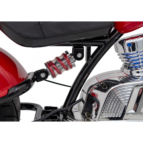 Motorcycle Chopper Warrior vehicle Red