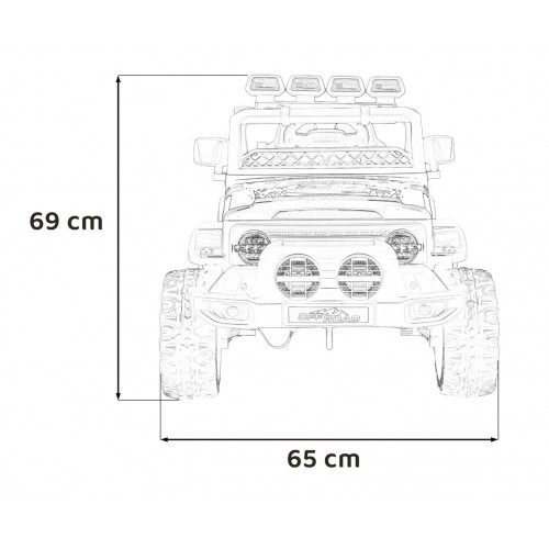 Off-Road CLIMBER vehicle Red