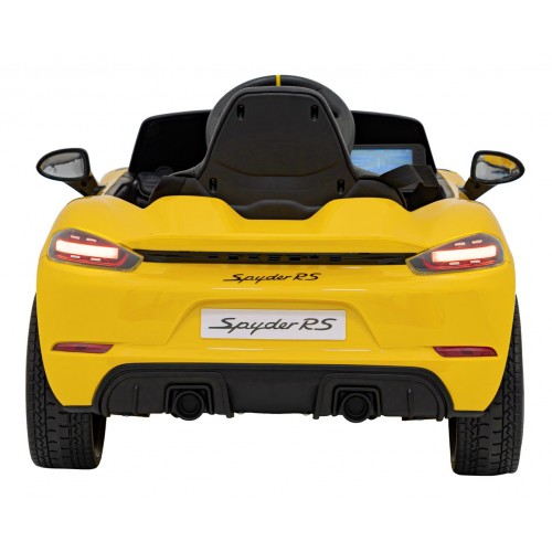 Porsche 718  vehicle Yellow MP4