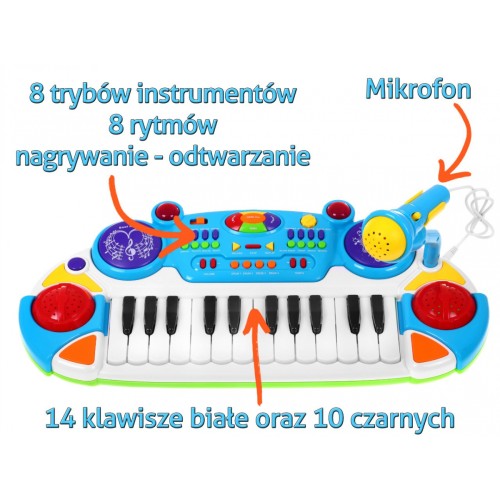 Keyboard 2 octave Blue