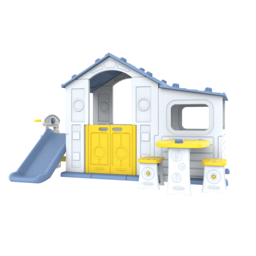 Large House With Vestibule 4in1 Blue Roof