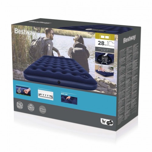 Velvet mattress QUEEN 203/152/28cm BESTWAY