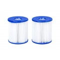 Type I replacement filters for 1249l/h BESTWAY pool pump 2 pcs.