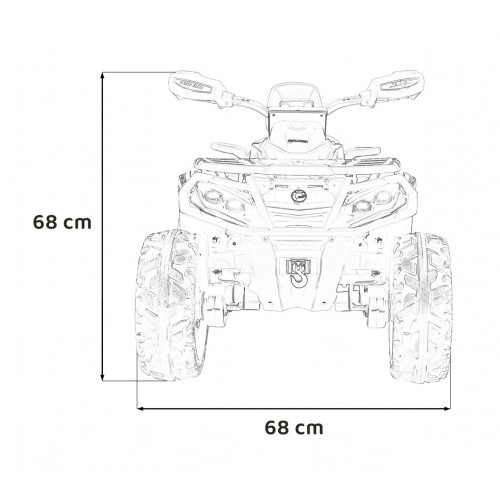 Quad Can Am Outlander ATV with Remote Control Blue