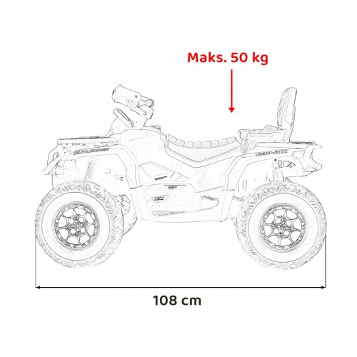 Quad Can Am Outlander ATV with Remote Control Yellow