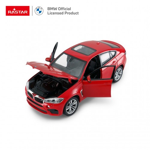 Kovové auto 1:24 BMW X6M Red RASTAR
