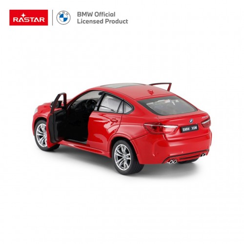Kovové auto 1:24 BMW X6M Red RASTAR