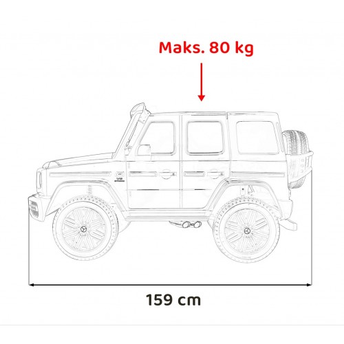 Vehicle Mercedes Benz G63 AMG XXL MP4 Black Paint
